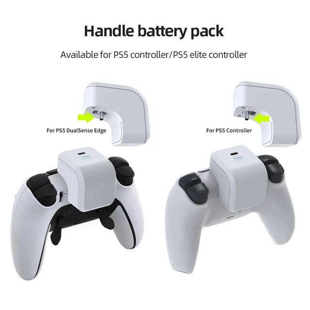 Batterie externe Remotto pour manette PS5 Blanc