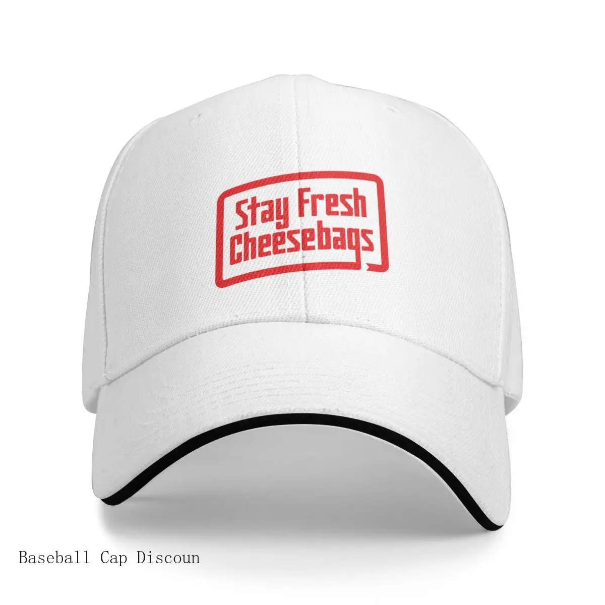 

New Stay Fresh Cheese Bags - Retro (Red and White on Yellow) Cap Baseball Cap kids hat mens hat Women's