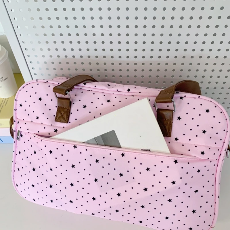 New Original Design Girl Sweet Y2k Ita Bag Cute JK Uniform Ulzzang Shoulder Bag Daily Commuting Casual Polka Dot Women's Bag