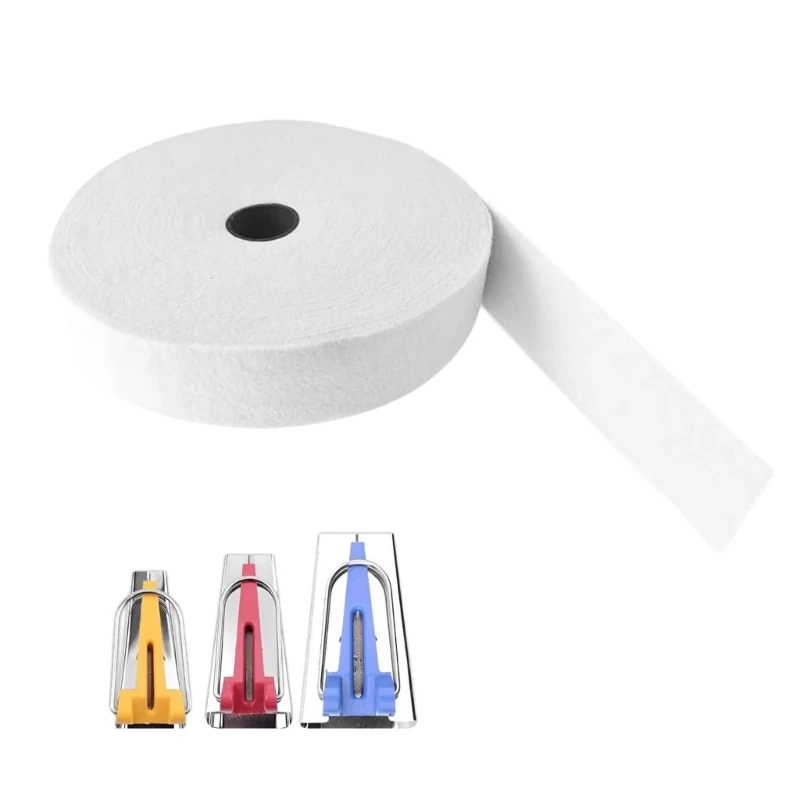 2 Rolls 2-1/4 in Cotton Blend Batting Roll 76Yard/Roll For Quilts Rug Crafting