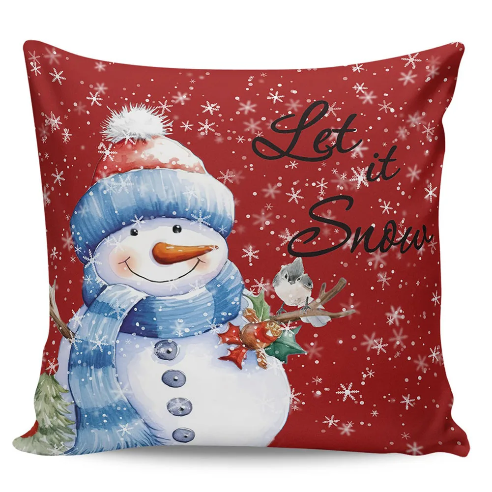 

45cm X 45cm Square Practical Seasonal Décor Sofa Chair Xmas Ornaments Comfortable Cushion Cover Durable Durable