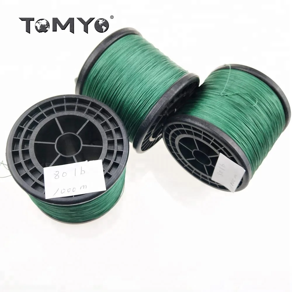 

Tomyo 1000M 8 braid 80lb fishing equipment braided pe fiber fishing line