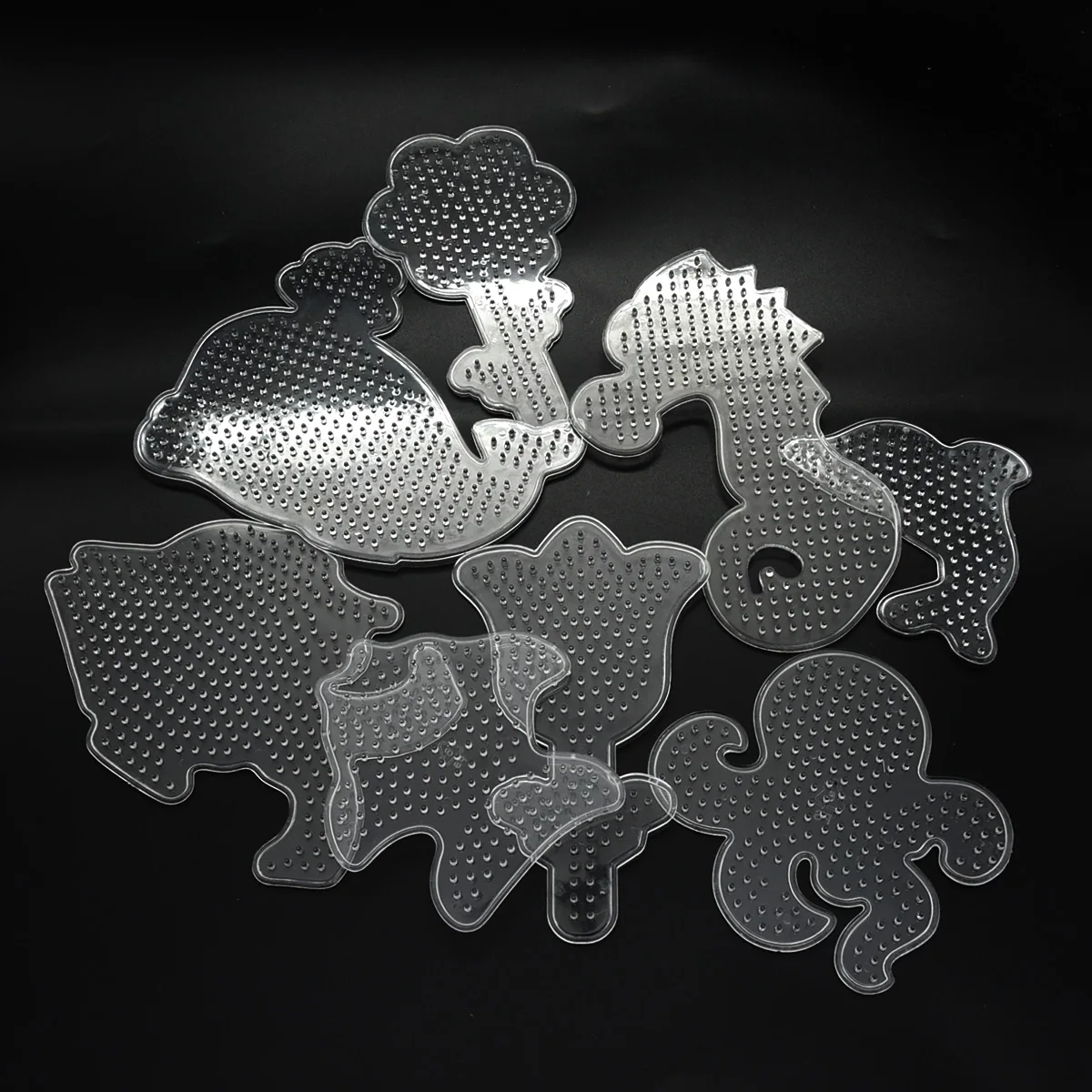 Colorful DIY Beads Tool Educational Puzzle Pegboard Template