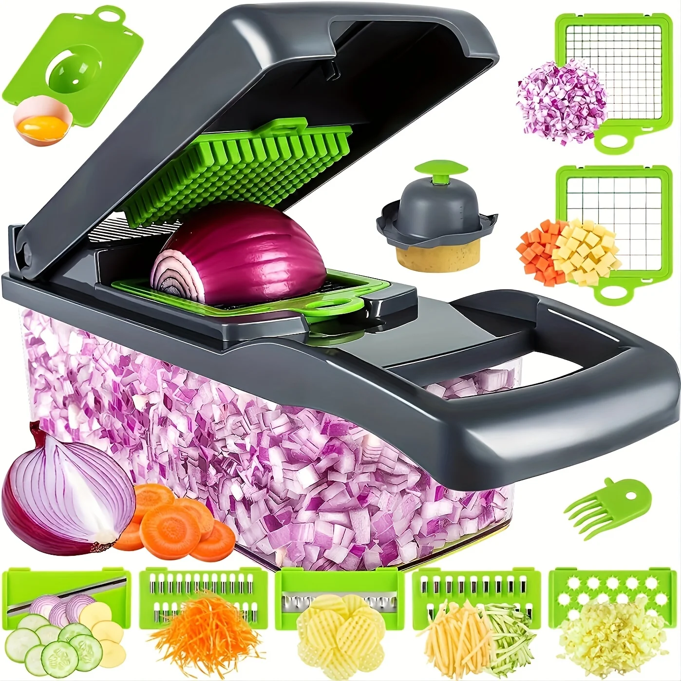 Mueller Vegetable Chopper - Heavy Duty Vegetable Slicer - Onion