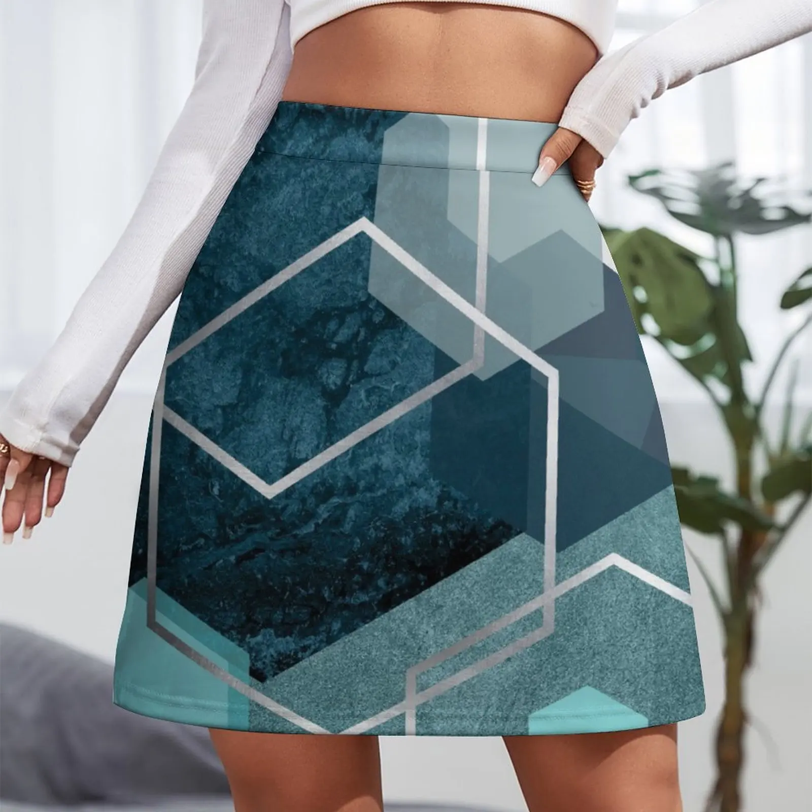 Abstract Landscape Mini Skirt luxury evening dresses 2024 women's clothing korea stylish summer dress women 2024 kawaii clothes