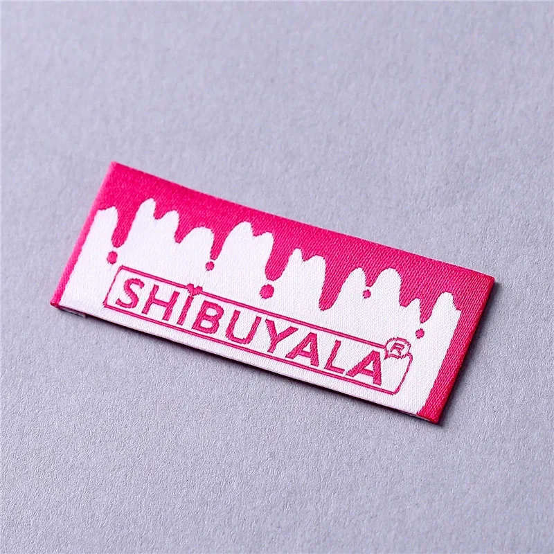 Fabric Woven Labels for Clothing Private Brand Washable Cloth Sewing Labels Garment Tags Hair Tag 500pcs