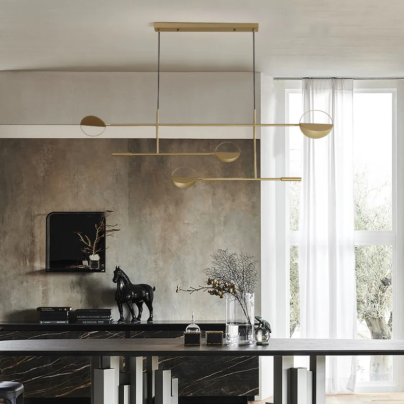 

Scandinavian minimalist restaurant chandeliers post-modern coffee shop decorative lights line lamp