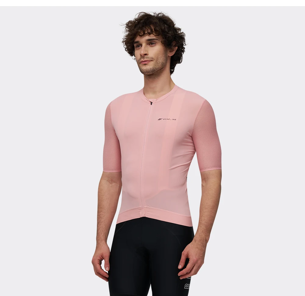 BCBE-ING Herren Damen Radtrikot Sommer Leichtes Atmungsaktives Slim-Fit Fahrradtrikot Kurzarm 3D-Mesh-Ärmel YKK-Reißverschlüsse – Detail 13
