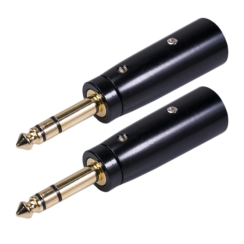 LZ1166G 6.35 스테레오 수-XLR 수 오디오 어댑터, 기타 믹서, 마이크 연결에 적합