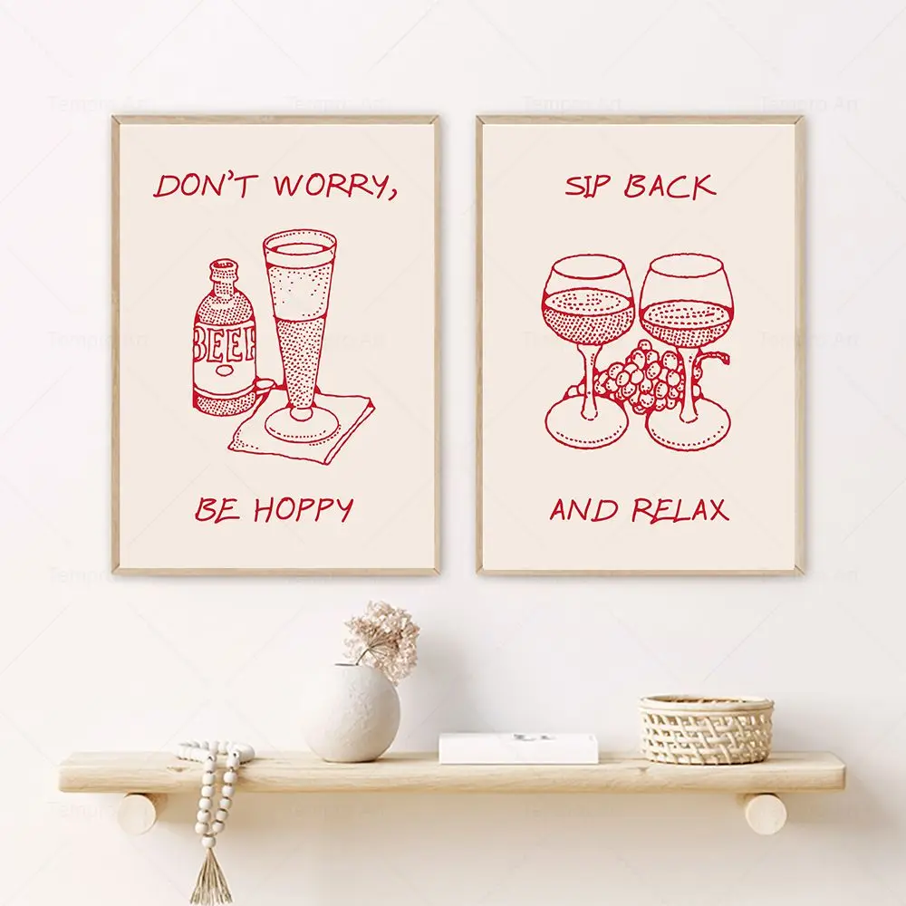 Aesthetic Kitchen Decor Cute Cooking Art Kitchen Wall Art Prints