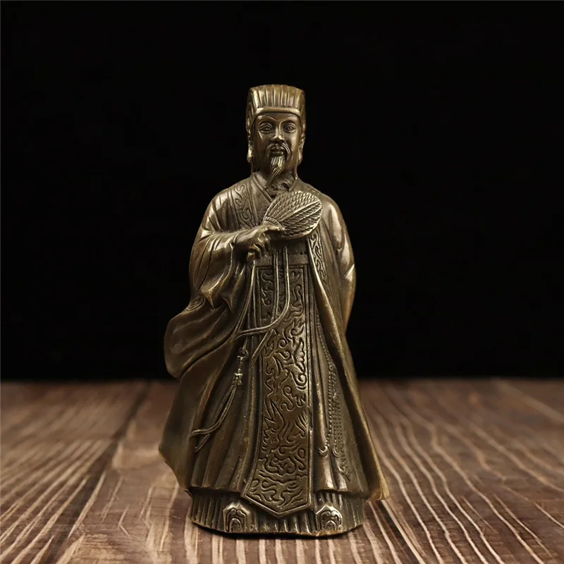 

Латунные украшения Kong Ming Zhuge Liang в античном стиле медные статуи