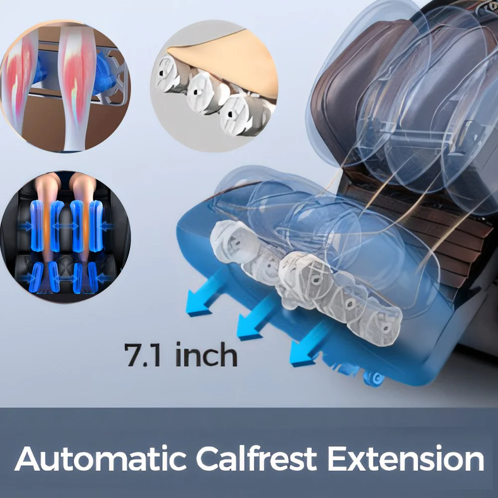 2 Year Warranty USA Local Delivery  4D Airbag Zero Gravity full body Massage Chair Home 3D Foot Roller Shiatsu Office Chair 5