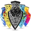 Bboy Triangle Scarf, Windproof Breathable Paisley Bandana for Bike, Printed Riding Half Face Mask, Snowboard, Rapper Scarves 1