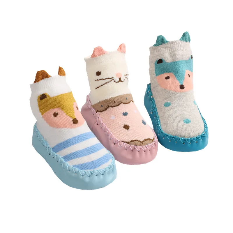 Children's Floor Socks Glue Non-slip Soft Soles Baby Boys and Girls Indoor Spring and Autumn Cartoon Cute Toddler Shoes 5