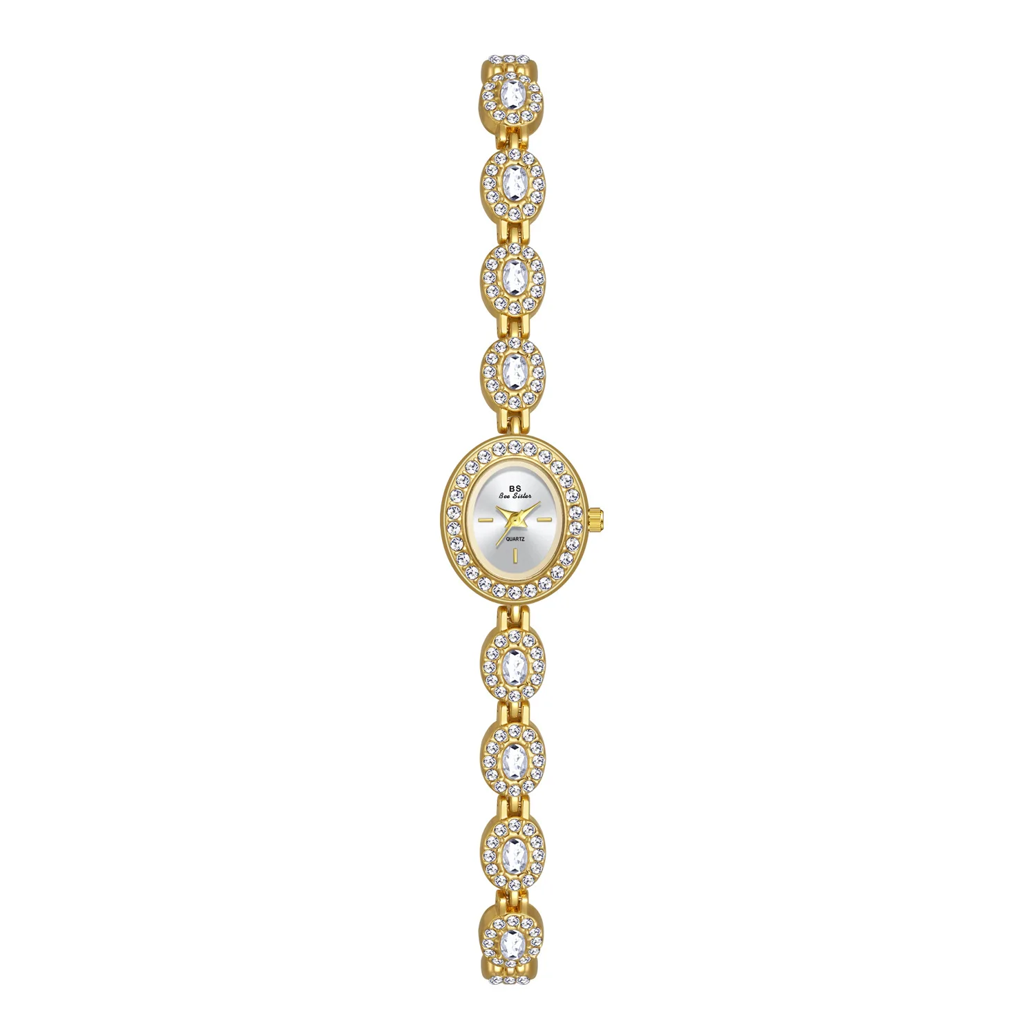 2024 Palace Style Oval Colored Rainbow Water Diamond Luxury Women\'s Watch Exquisite and Elegant Wrist Watch for Women\'s Gifts