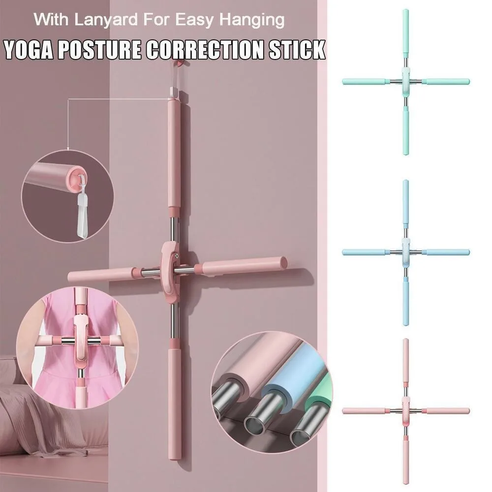 Fitness Accessories Yoga Pole Open Shoulder Beauty Back Posture Corrector Stick Open Back