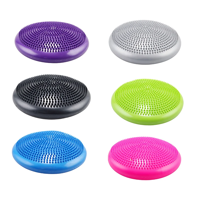 Inflated Wobble Cushion Wiggle Seat Sensory Kids Core Balance Disc Extra Thick Flexible Seating Indoor Yoga Fitness Accessories
