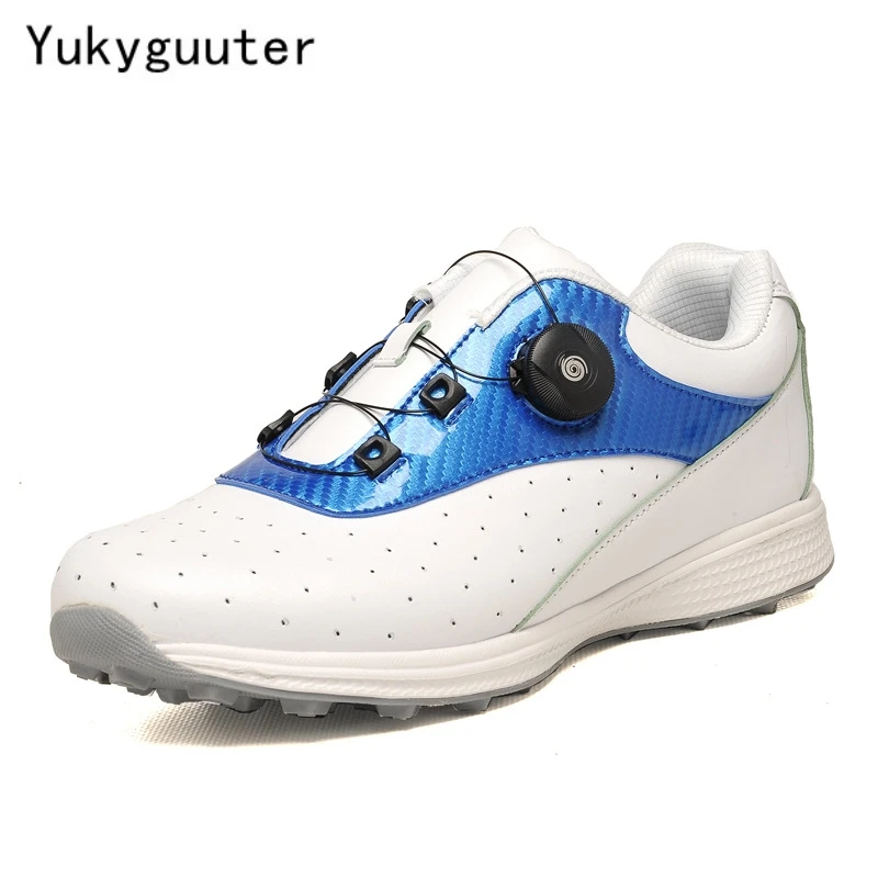 

Professional Sneakers Mens Golf Shoes Breathable Fitness Training Golf Shoe Man Non-Slip Rotating Buckle Golf Trainers