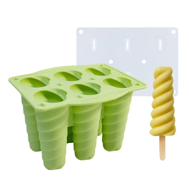 Dropship 6Pcs Popsicle Molds Reusable Ice Cream DIY Ice Pop Maker