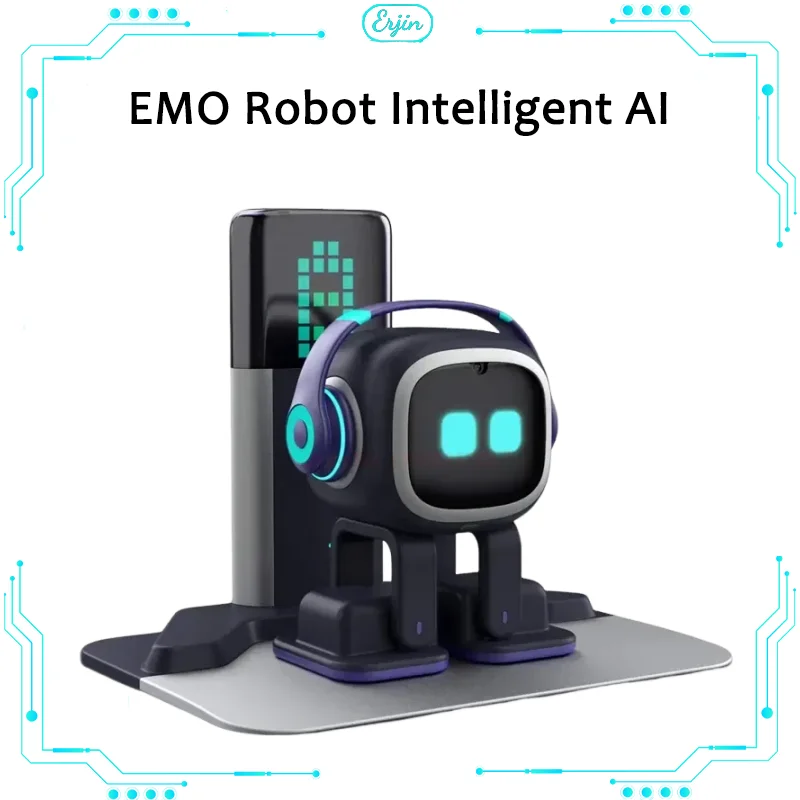 Emo Robot Intelligent Ai Comunicazione Emotiva Riconoscimento Interattivo Del Dialogo Emopet Desktop Companion Toy