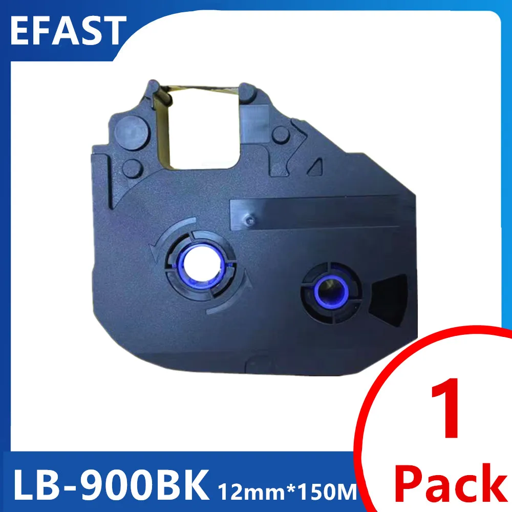 

1PK Compatible LB900BK Black Label For Capelabel LB-900BK Ribbon Film Work For Capelabel C-920T,C-960T,C-980T 12mm*150m