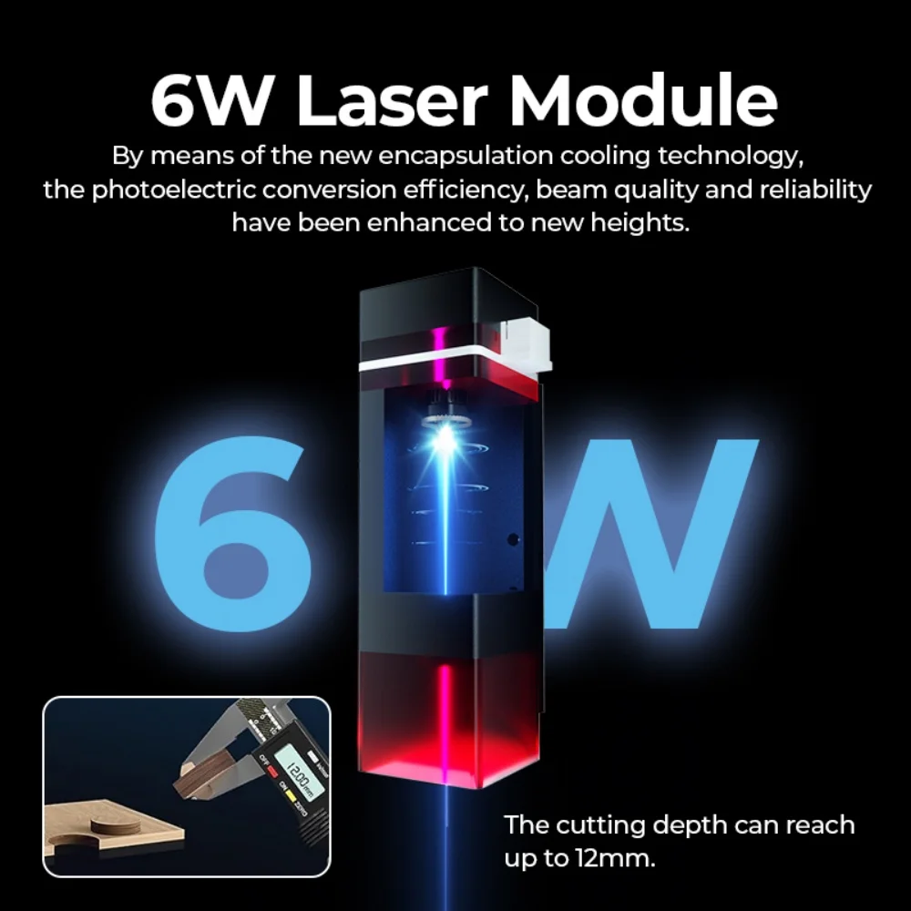 ACMER S1 6W Mini Laser Engraver Portable Small Laser Engraving Cutting tool Machine DIY for Logo Wood  leather Acrylc Beginner