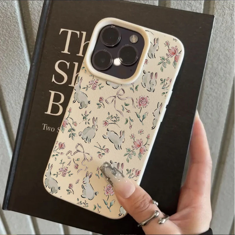 Pink Bow Tulip Bunny Phone Case