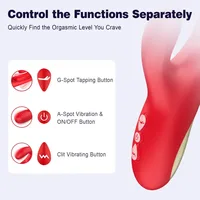 3 in 1 Gewindeschneidender Flatter Vibrator für Frauen Klitoris Klitoris Stimulator Leistungsstarker G-Punkt Sexspielzeug Weibliche Kaninchenvibratoren Erwachsene Frauen 3