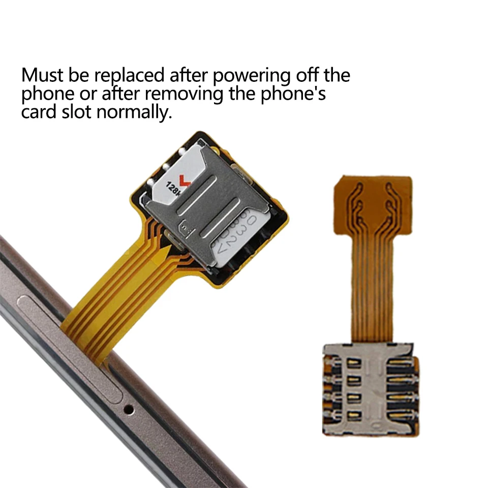 1PC universel SIM Extender TF hybride Sim Slot double adaptateur de carte SIM pour Micro SD Extender Nano Cato pour téléphone Android