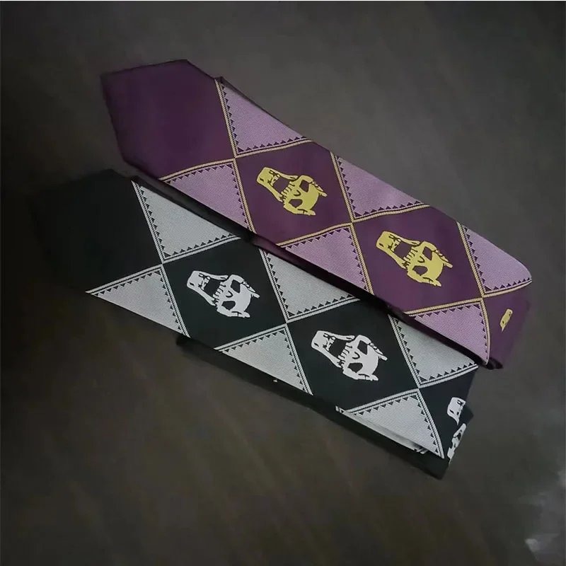 JoJo's Bizarre Adventure Kira Yoshikage Tie Cosplay Anime KILLER QUEEN Skull Neck Heavens Door Cosplay Prop