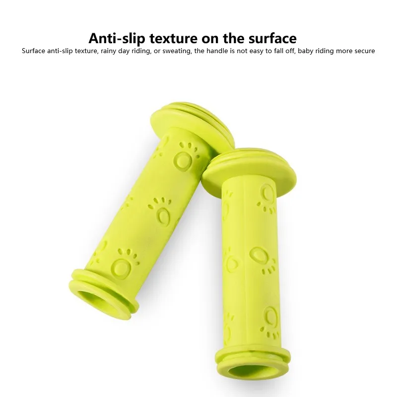 미끄럼 방지 고무 자전거 핸들 바 그립, 어린이, 여아, 남아, 스쿠터 핸들 바, 다채로운 스트리머 장식 리본, 1 쌍