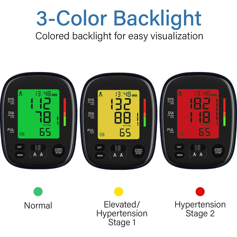Home Sphygmomanometer without Voice Digital Cuff Sphygmomanometer with Accurate and Adjustable Upper Arm 3