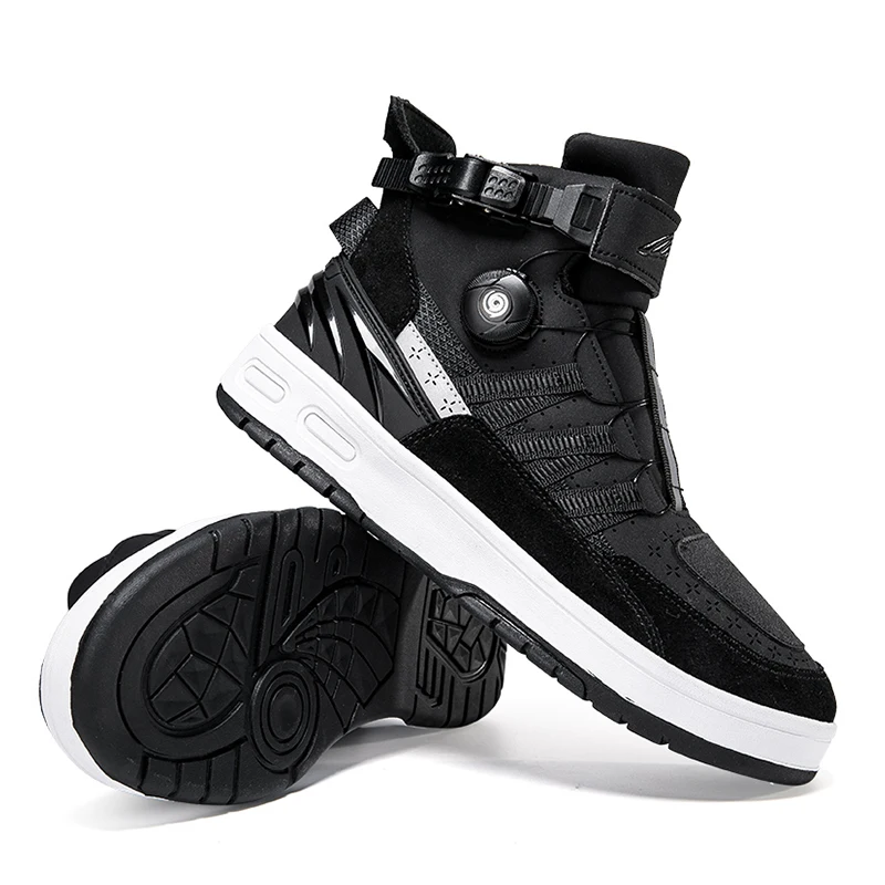 Motorcycle Shoes Motorcycle Boots Sports Shoes Safety Shoes Motorcycle Shoes for Men Anti Slip Wear-resistant Motos Protective Boots Leather Mesh Breathable