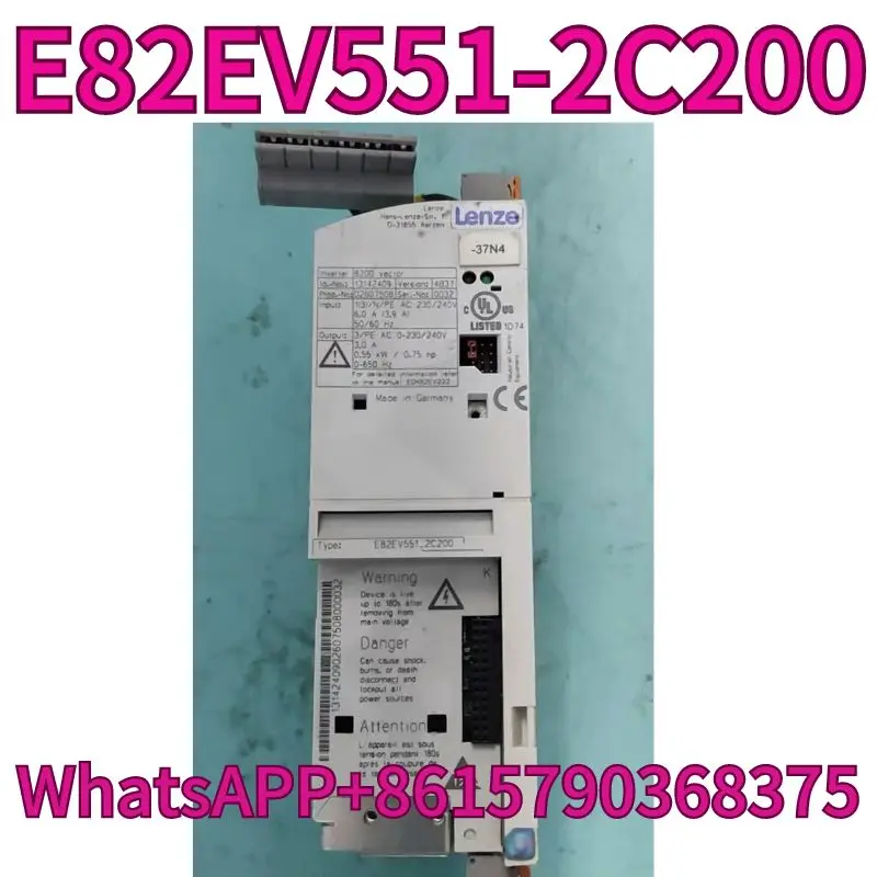 

Used frequency converter E82EV551-2C200 0.55KW 220V tested OK and shipped quickly