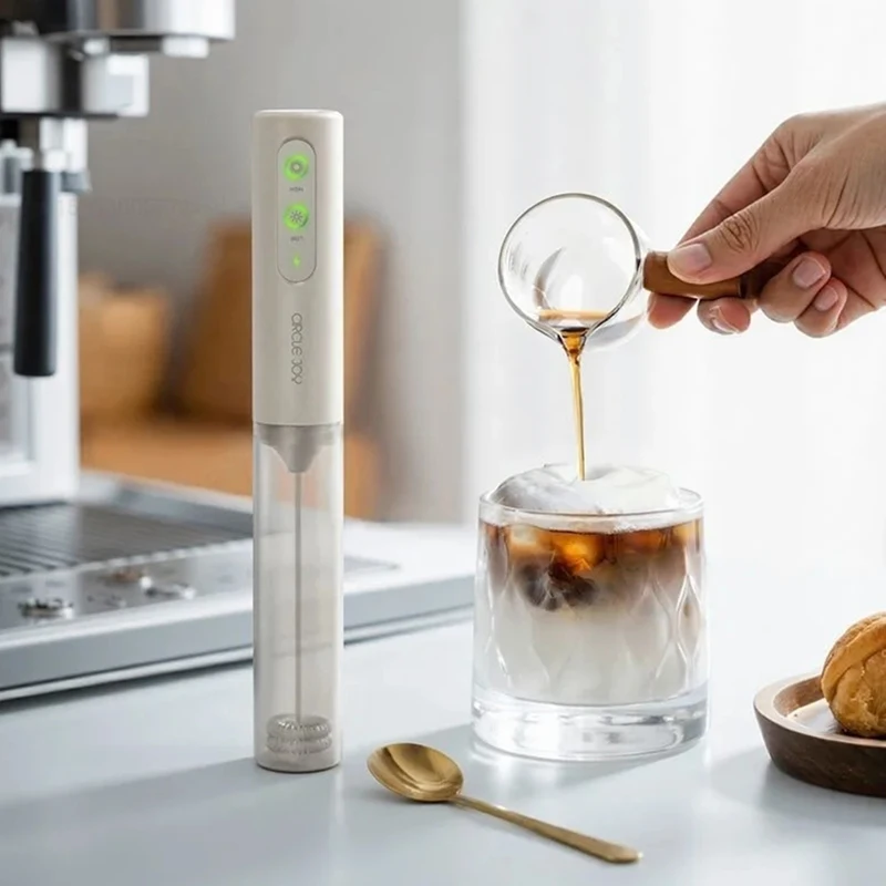 Electric Milk Frother for Kitchen Portable Coffee Milk Frother Whisk for Cooking Egg Mixture Stirrer Electric Handle Blender New 1