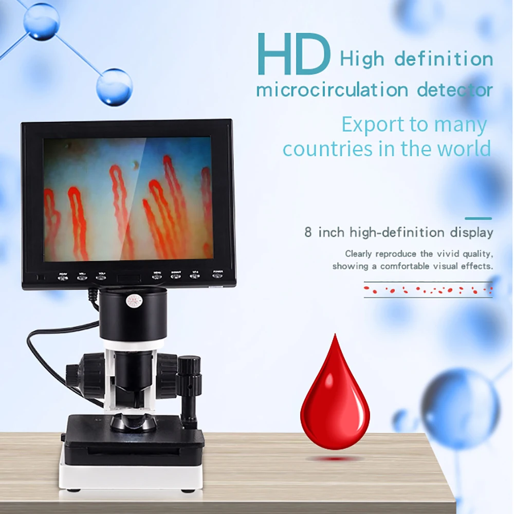 Wholesale Blood Capillary Nailfold Capillaroscopy Color Microcirculation Detector/Video Capillaroscope 6