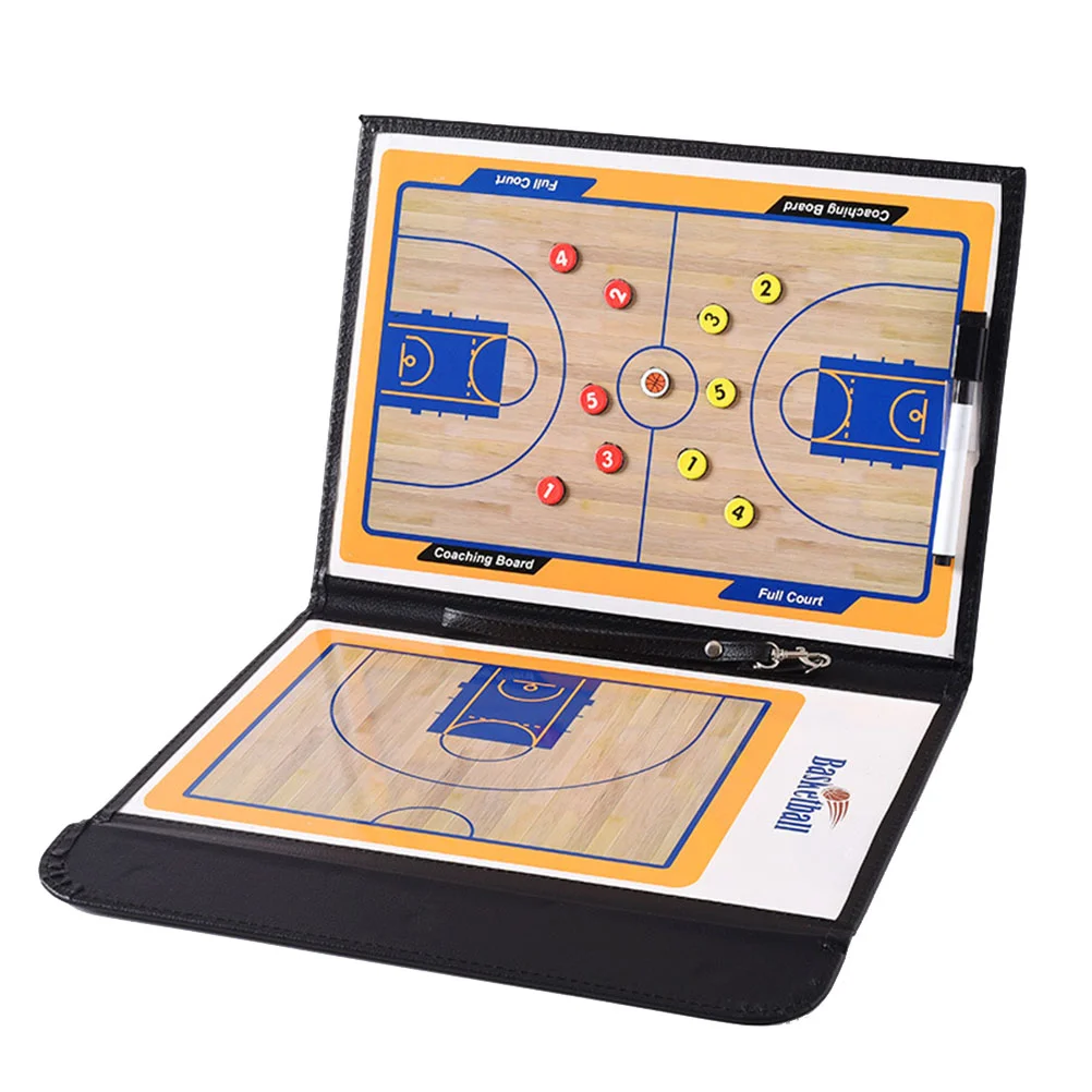 

Magnetic Professional Basketball Coaching Board Erase Resuable Clipboard with Dry Erase Marker Pen and Zipper Bag