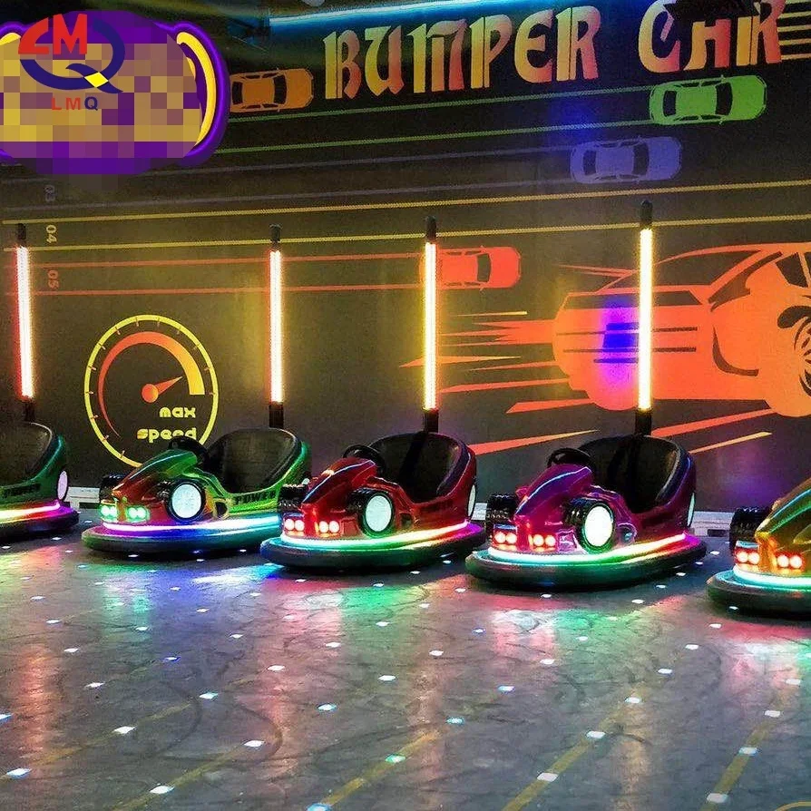 Indoor and Outdoor Adults Kids Amusement Park Rides Electric Battery Operated Floor Bumper Car 6