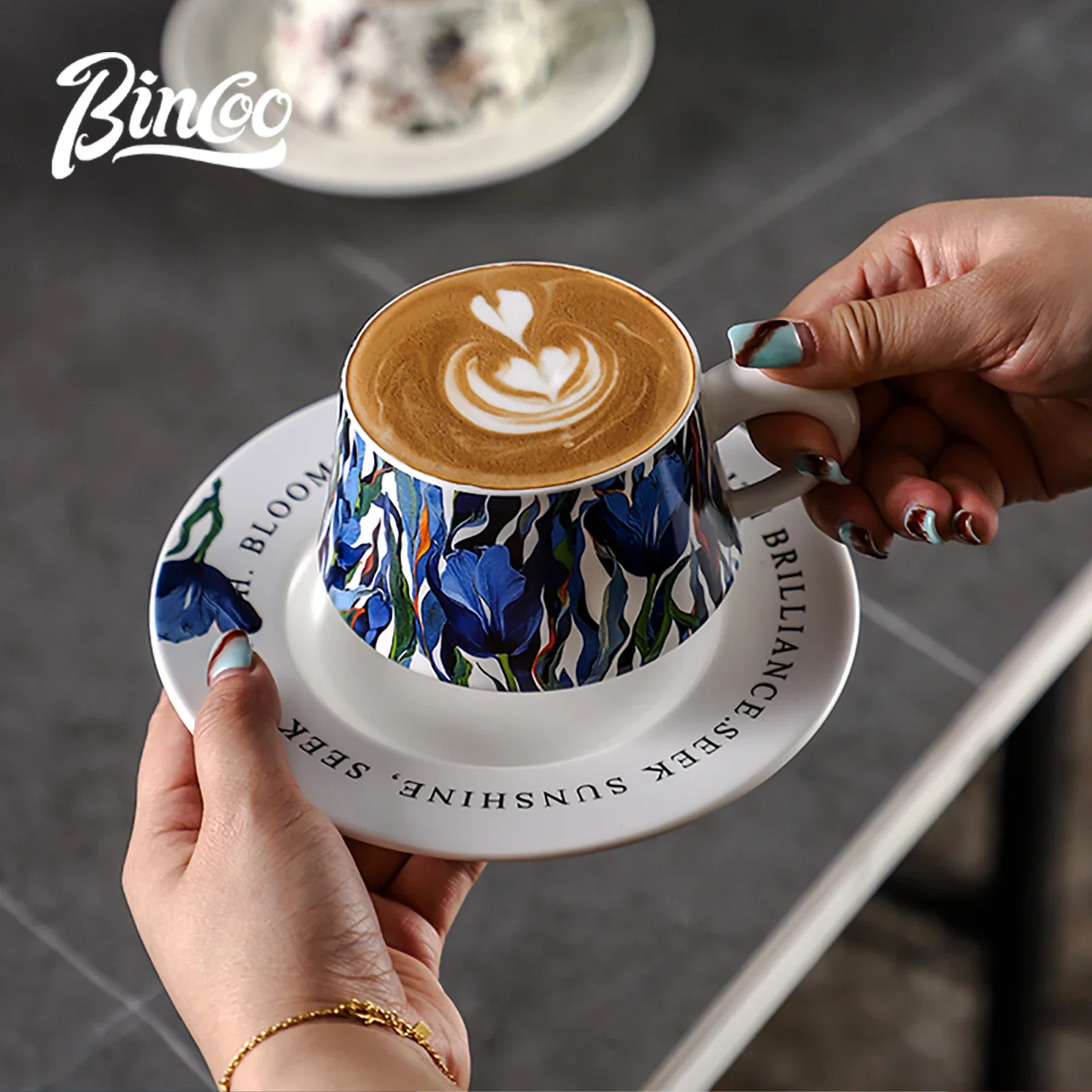 طقم قهوة سيراميك فاخر 260 مل