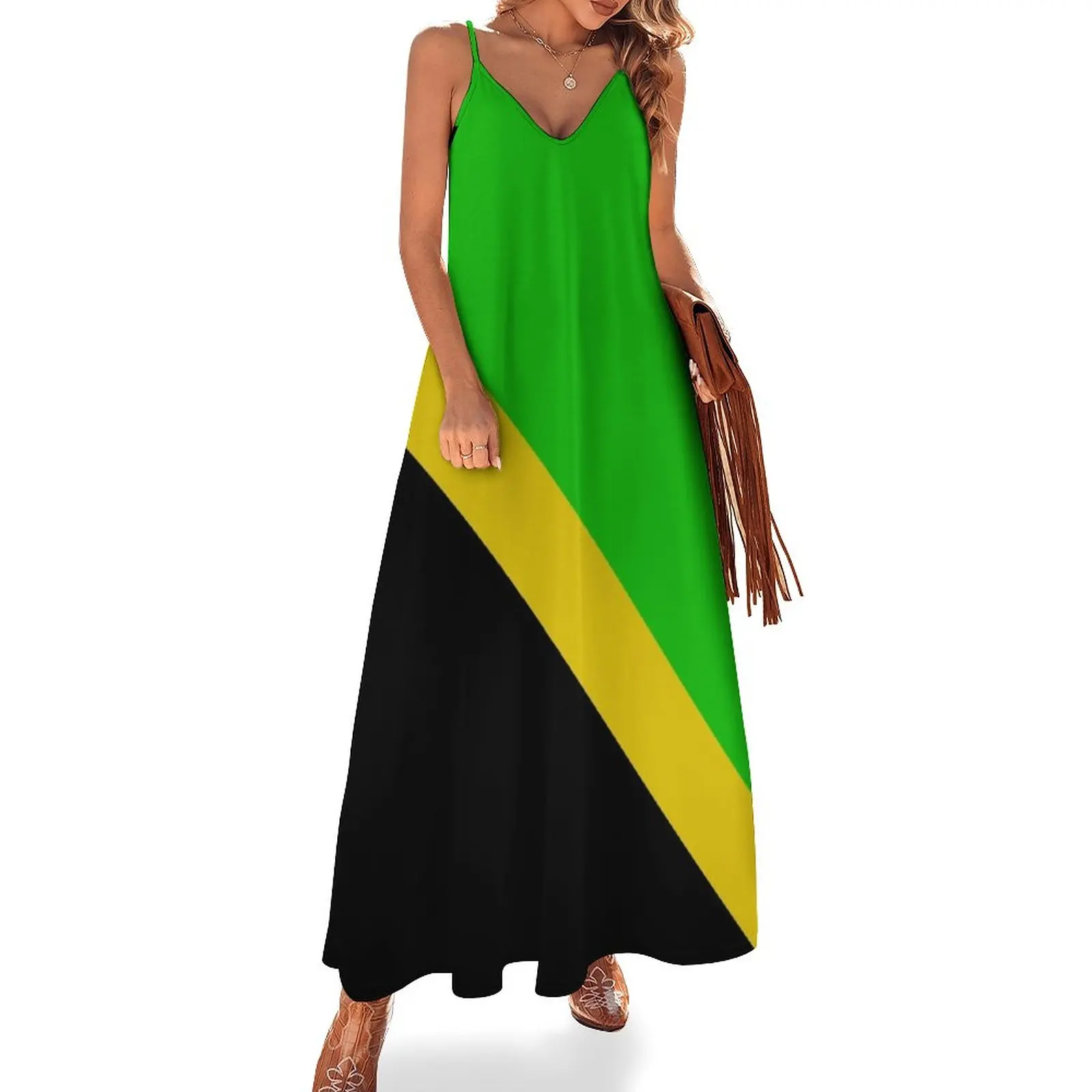 

WG jamaican flag concept Sleeveless Dress Women's summer suit womans clothing