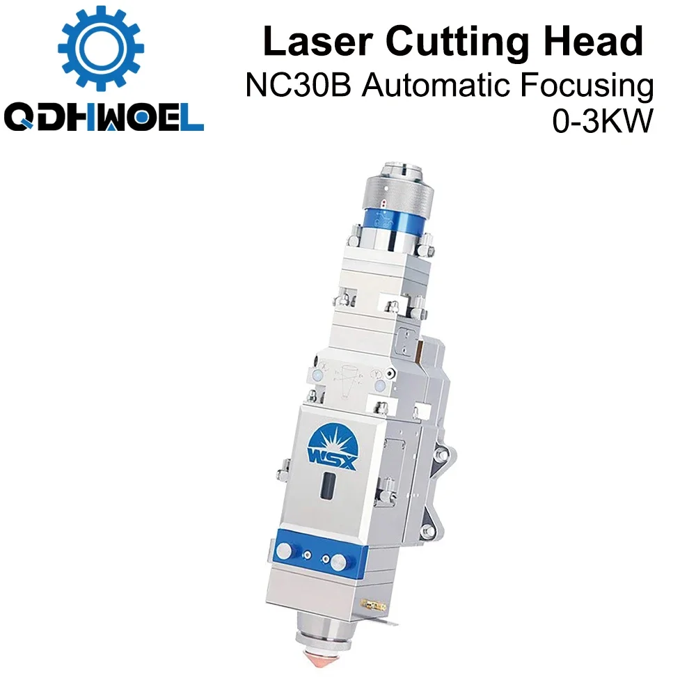 QDHWOEL WSX 0-3KW NC30B Fiber Laser Cutting Head Automatic Focusing High Power QBH 3000W for Metal Cutting