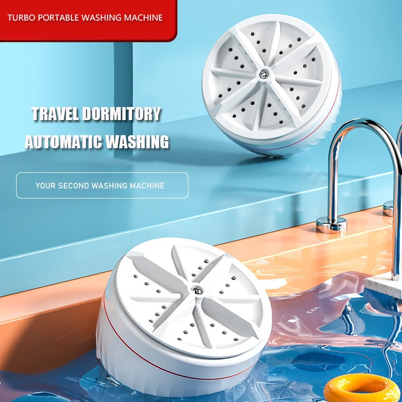 

Mini Ultrasonic Turbo Washing Machine Laundry Portable Travel Washer Air Bubble And Rotating Mini Washing Machine Washing