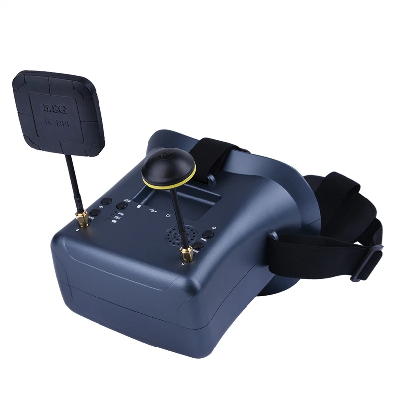 

008D FPV Goggle 5,8 Ghz 40Ch приемник с DVR 3,7 V/2000Mah батарея 4,3 Inch HD LCD 16: 9 для гоночного дрона Bwhoop дрона