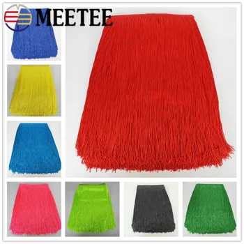2/5/10M 50cm Extra Lungo Nappa Frangia Trim Nappe Colorate Taglio per Abiti di Scena Gonna di Ballo Latino Accessori Per Cucire In Pizzo