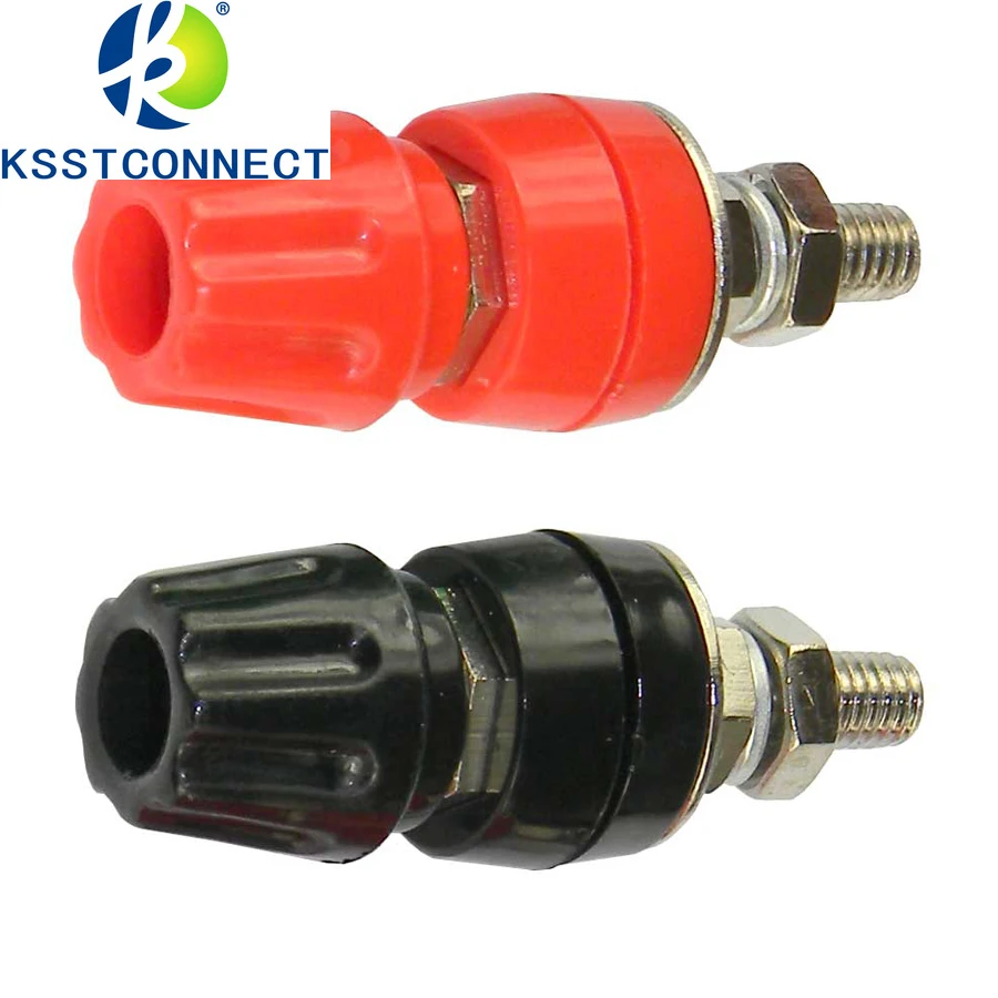 바나나 소켓 바인딩 포스트 패널, M6 터미널 50a, 30vac-60vdc, 4mm, 5 개