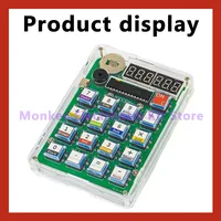 Kit de Production de calculatrice électronique, bricolage, affichage numérique à Tube LED avec coque, micro-ordinateur à puce unique, pratique de soudage 3