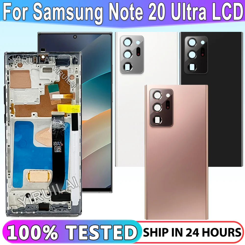 شاشة اصلية TFT لهاتف سامسونج نوت 20 الترا LCD تعمل...