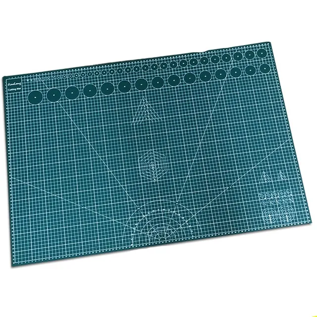 new Cutting Mat A1 Pvc Rectangle Self Healing thicker  Desktop Protection Mat  A1 Craft Dark Green90cm * 60cm*0.3cm 1