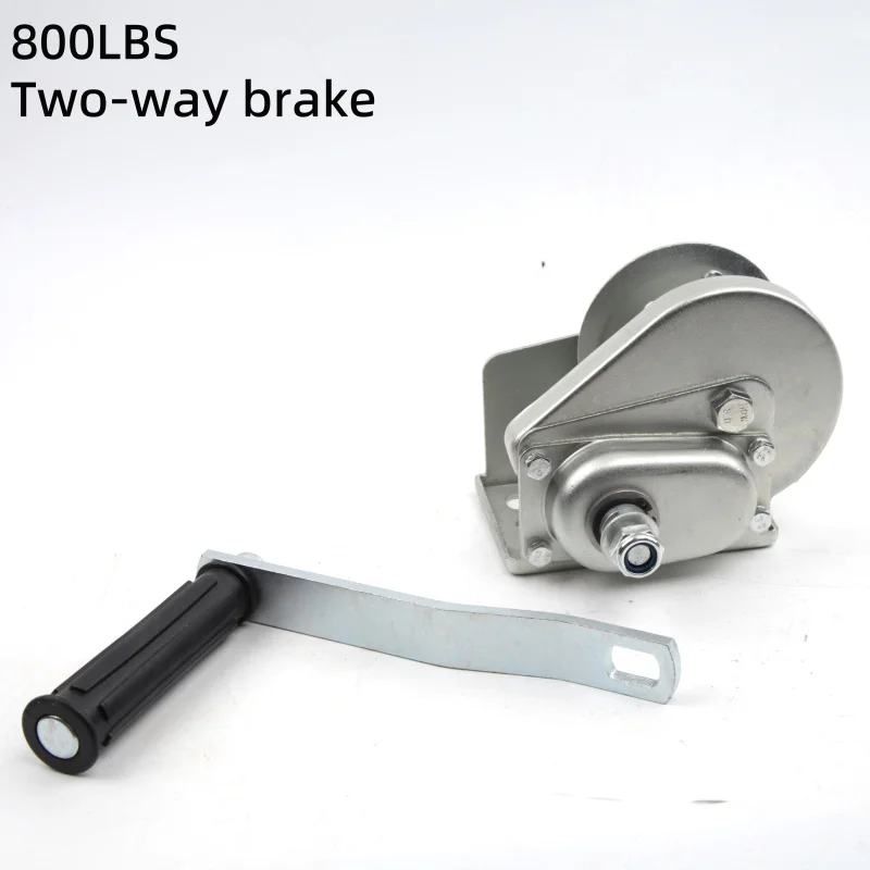 

Hand winch 800lb cordless hook Mini hand winch two-way self-locking brake hoist