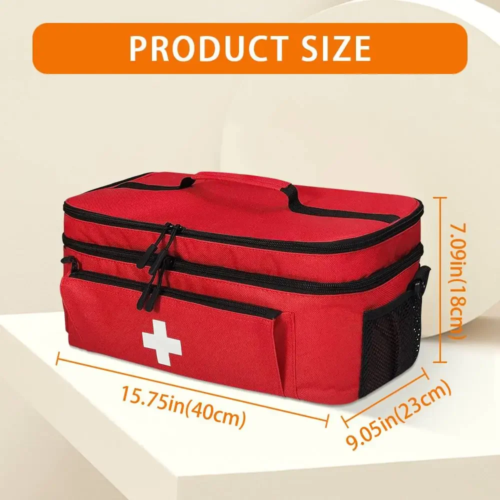 Compact Travel Medicine Bag - Portable Pill and Medication Organizer